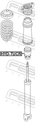 FEBEST HYD-TUCR - Отбойник амортизатора