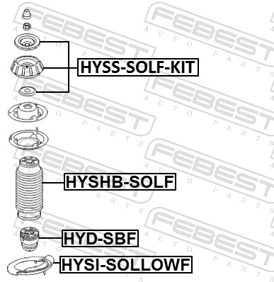 FEBEST HYSHB-SOLF - Пыльник амортизатора