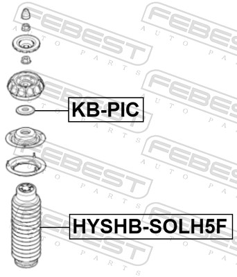 FEBEST HYSHB-SOLH5F - Пыльник амортизатора