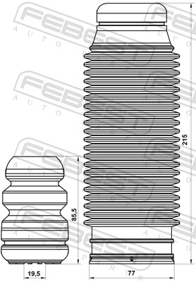 FEBEST HYSHB-TUCR-KIT - Пыльники и отбойники амортизатора