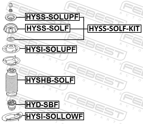 FEBEST HYSI-SOLUPF - Тарелка пружины