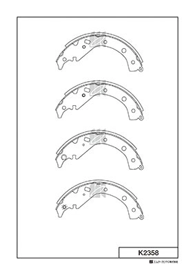 MK KASHIYAMA K2358 - Барабанные колодки