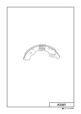 MK KASHIYAMA K2397 - Барабанные колодки