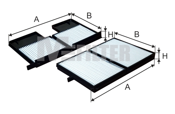 MFILTER K 9145-2 - Салонный фильтр