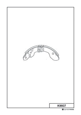 MK KASHIYAMA K9937 - Барабанные колодки