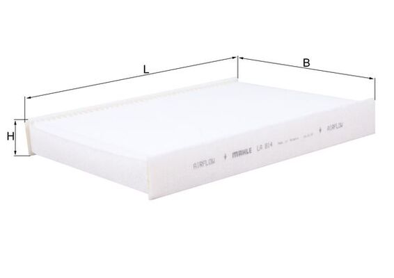 MAHLE LA 814 - Салонный фильтр