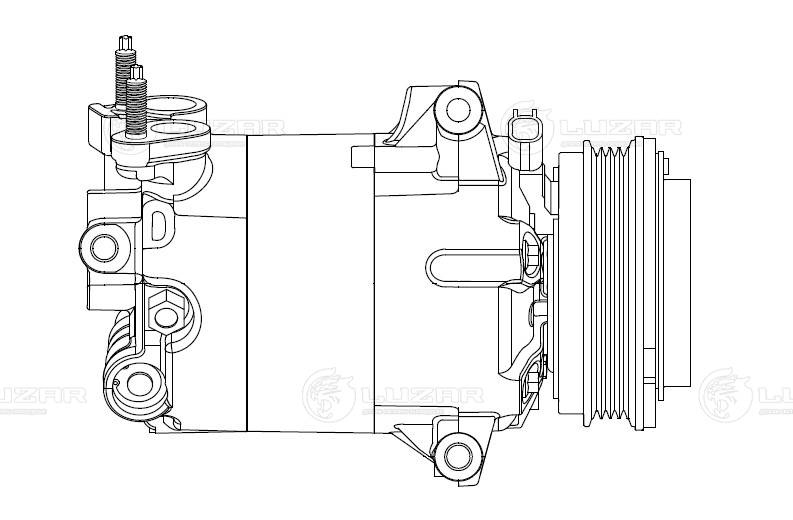 LUZAR LCAC 1025 - Компрессор кондиционера
