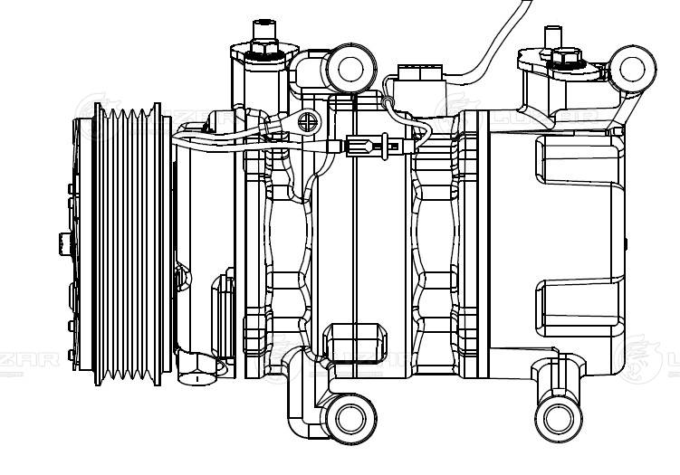 LUZAR LCAC 2520 - Компрессор кондиционера