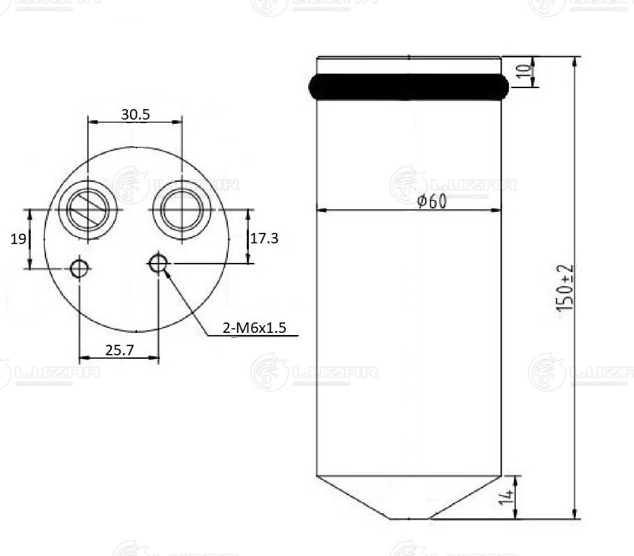LUZAR LCR 0535 - Осушитель кондиционера