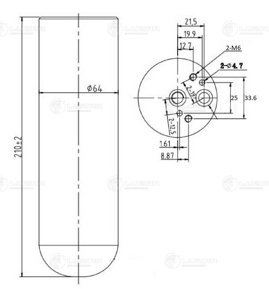 LUZAR LCR 1501 - Осушитель кондиционера