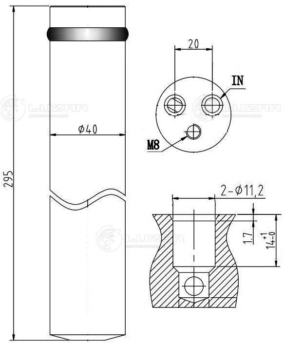 LUZAR LCR 1502 - Осушитель кондиционера