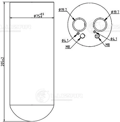 LUZAR LCR 1806 - Осушитель кондиционера