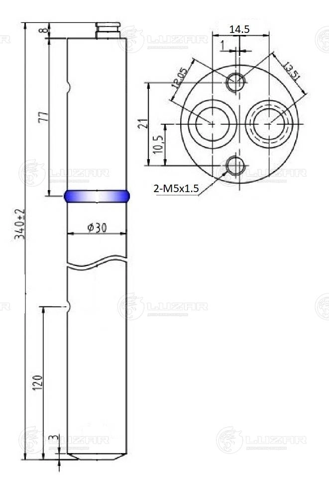 LUZAR LCR 1808 - Осушитель кондиционера