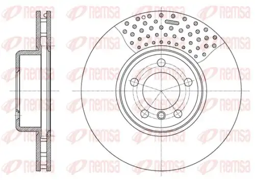 REMSA 6159410 - Диск тормозной