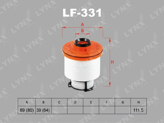 LYNXAUTO LF-331 - Топливный фильтр