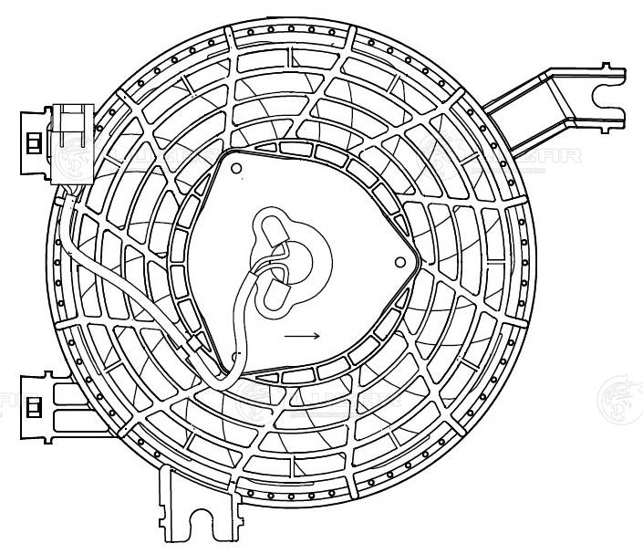 LUZAR LFAC 1951 - Вентилятор кондиционера