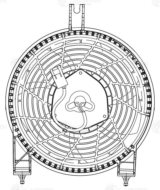 LUZAR LFAC 1990 - Вентилятор кондиционера