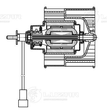 LUZAR LFh 0128 - Моторчик печки
