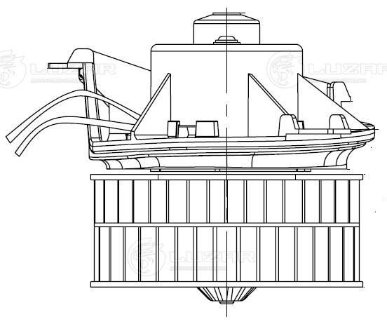 LUZAR LFh 0348 - Моторчик печки