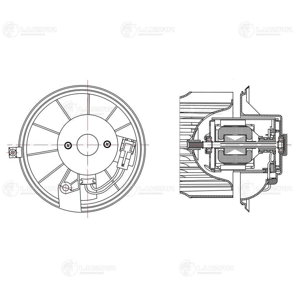 LUZAR LFh 0363 - Моторчик печки