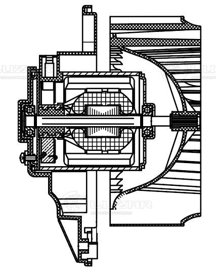 LUZAR LFh 0514 - Моторчик печки