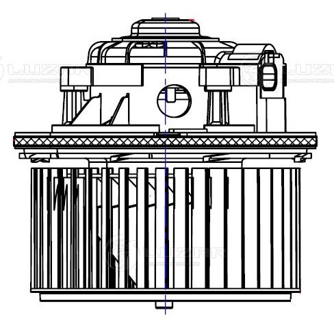 LUZAR LFh 0580 - Моторчик печки
