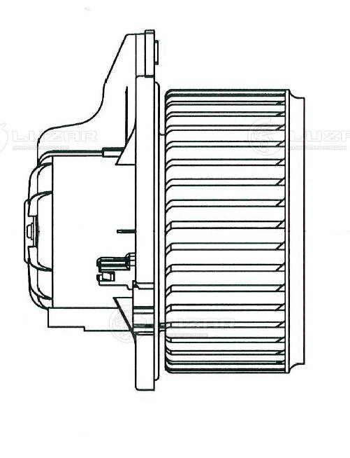 LUZAR LFh 0870 - Моторчик печки