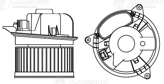 LUZAR LFh 1037 - Моторчик печки