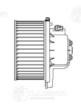 LUZAR LFh 1122 - Моторчик печки