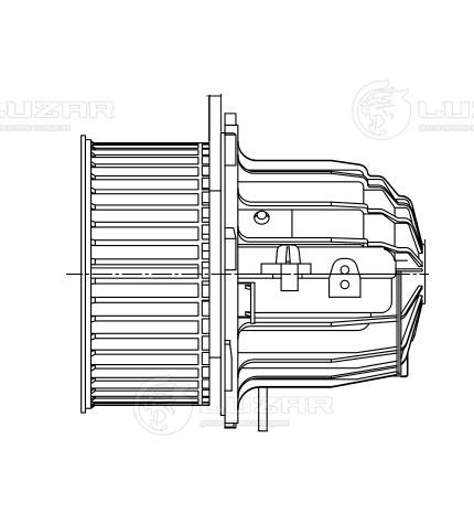 LUZAR LFh 1840 - Моторчик печки