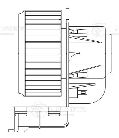 LUZAR LFh 18H8 - Моторчик печки