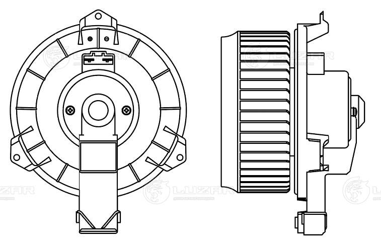 LUZAR LFh 1949 - Моторчик печки