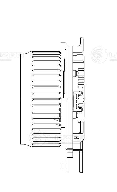 LUZAR LFh 1990 - Моторчик печки