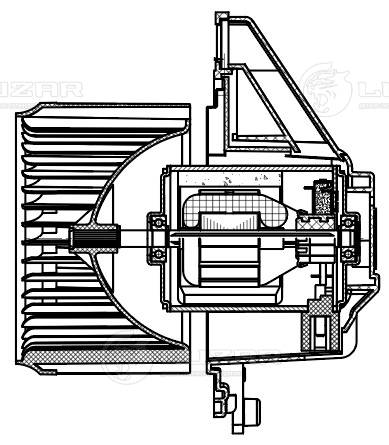 LUZAR LFh 2008 - Моторчик печки
