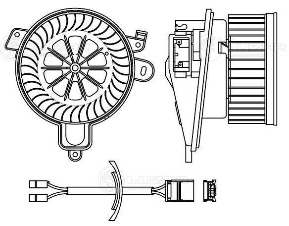 LUZAR LFh 2023 - Моторчик печки