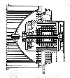 LUZAR LFh 2549 - Моторчик печки