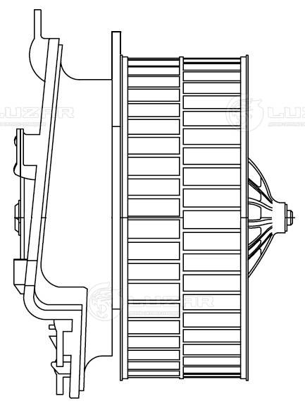LUZAR LFh 2665 - Моторчик печки