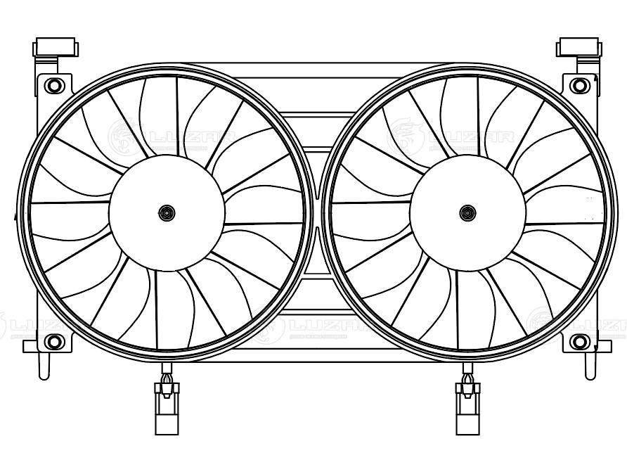 LUZAR LFK 0128 - Вентилятор радиатора