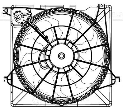 LUZAR LFK 0822 - Вентилятор радиатора