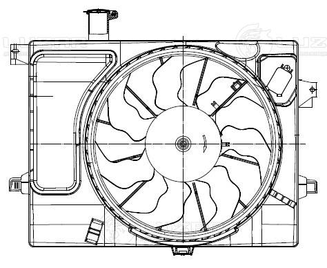 LUZAR LFK 08X0 - Вентилятор радиатора