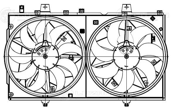 LUZAR LFK 14CM - Вентилятор радиатора