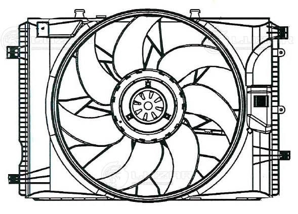LUZAR LFK 1550 - Вентилятор радиатора