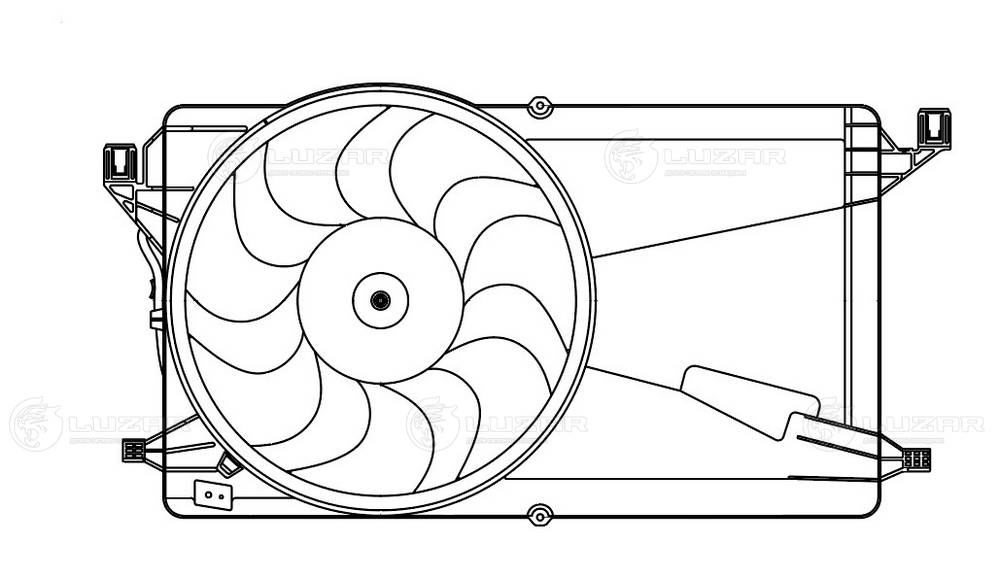 LUZAR LFK 2520 - Вентилятор радиатора