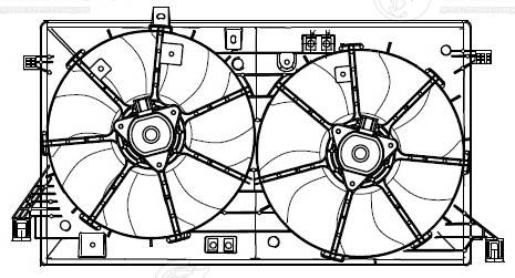 LUZAR LFK 2549 - Вентилятор радиатора