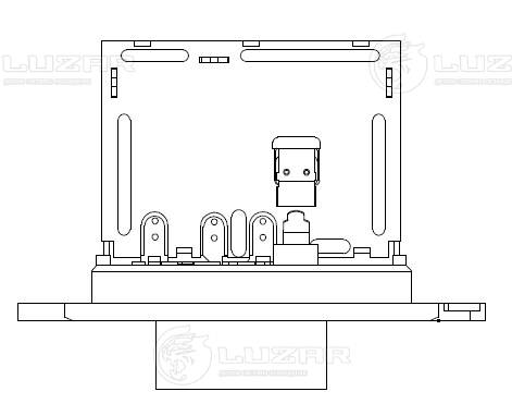 LUZAR LFR 1406 - Резистор вентилятора печки (ежик)