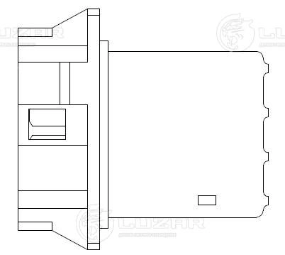 LUZAR LFR 1410 - Резистор вентилятора печки (ежик)