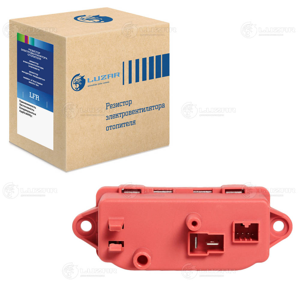 LUZAR LFR 1630 - Резистор вентилятора печки (ежик)