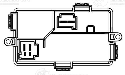 LUZAR LFR 2610 - Резистор вентилятора печки (ежик)