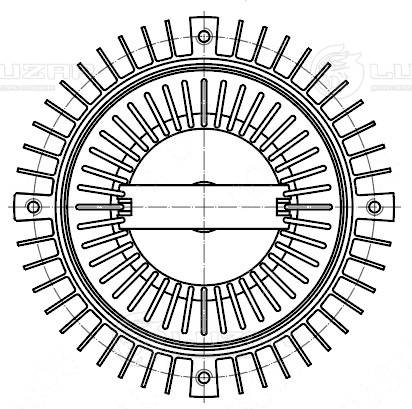 LUZAR LMC 1803 - Вискомуфта вентилятора