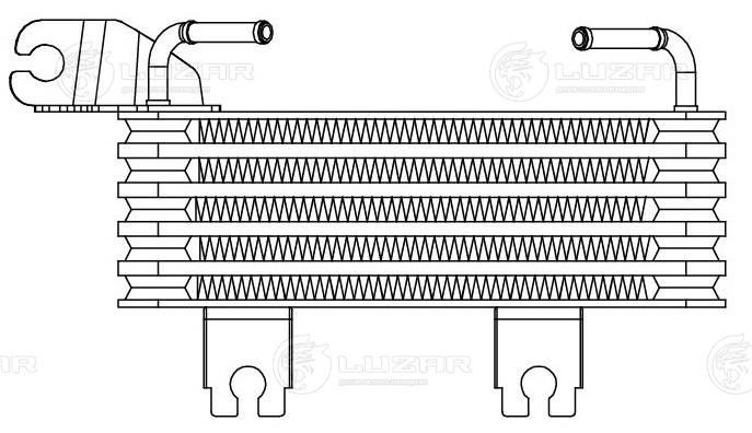 LUZAR LOc 0849 - Радиатор АКПП